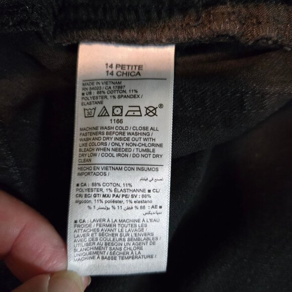 Old Navy jeans womens 14P black boyfriend loose relaxed mid-rise - Picture 9 of 9